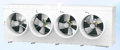 High Heat Exchange Efficiency Coolroom Evaporator with Galvanized Steel Plate and Aluminum Plate Side Sheet